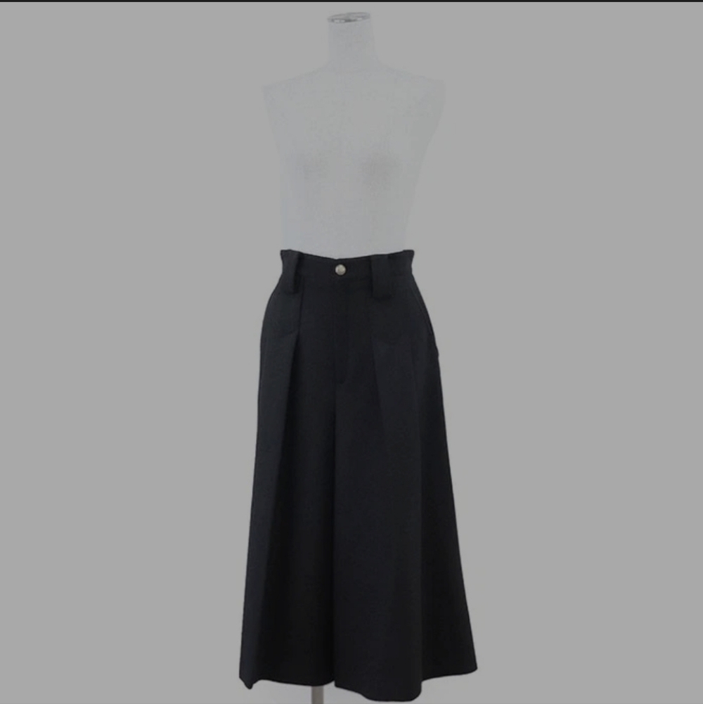 Gucci Retro Tweed Black Gaucho High Waist Wide Leg Pants NWT $1125 Msrp Sz.46/12